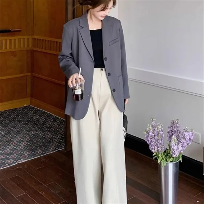 New Women's Blazer Jacket Spring Autumn Casual Design Sense Ladies Outerwear All-match Elegant Fashion Female Suit Coat