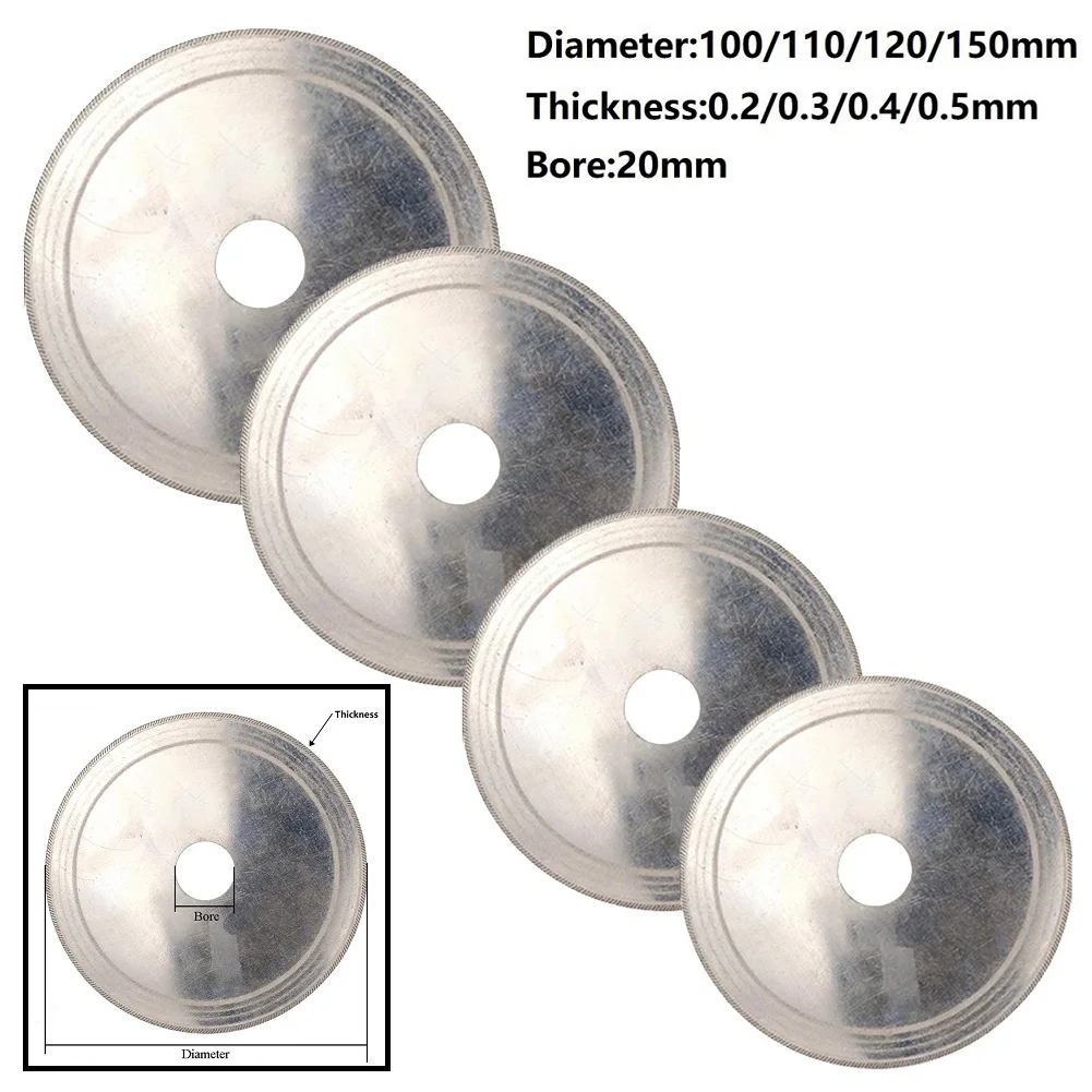 Ultra-thin Diamond Saw Blade Slant Teeth Cutting Disc For Stone Glass Jade Agate Gemstone Jewelry Charcoal Craft Cutting