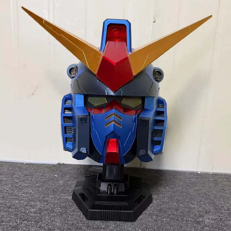 

Ganso RX-78-2 Metal Blue Luminous Helmet Action Figures Desktop Ornament Model Comic Exhibition Cosplay Props Trendy Toy Gifts