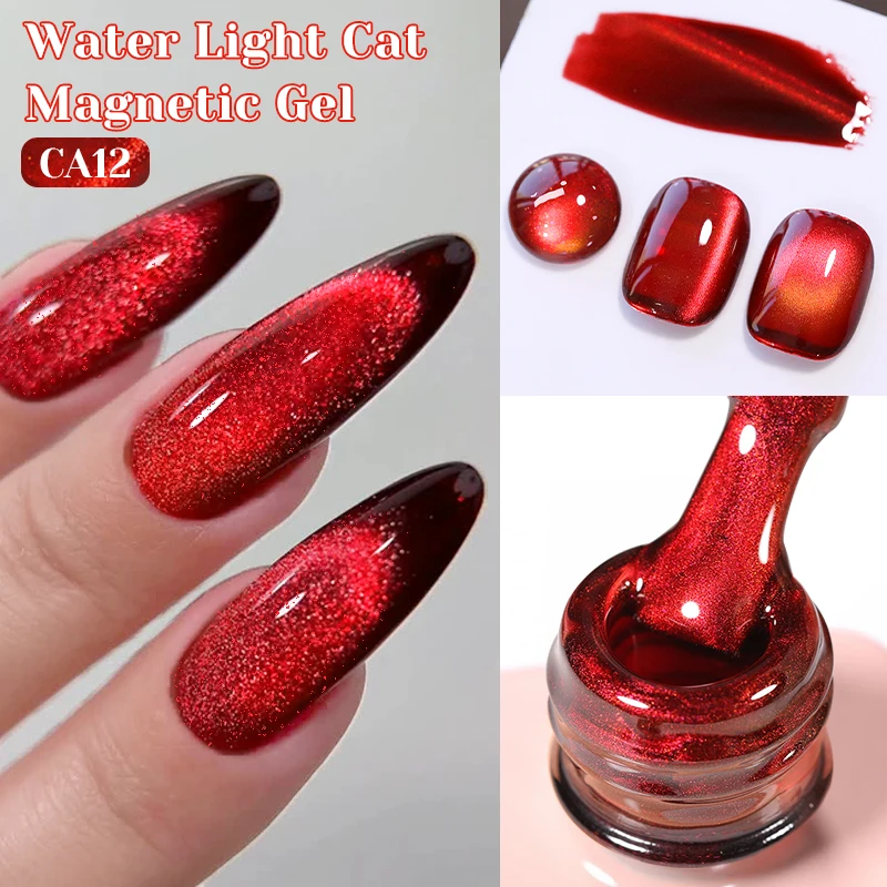 NICOLE DIARY 10ml gato de cristal rojo esmalte de uñas de Gel magnético estilo Punk arte de uñas manicura Varnis Gel semipermanente remojo de uñas UV