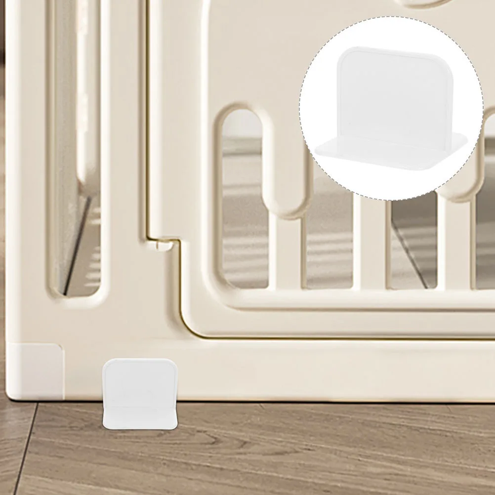 

12pcs Anti Tip Furniture Anchors Adhesive No Drill Safety Wall Anchors For Playpen Bookshelf Cabinet Stabilizer Base White