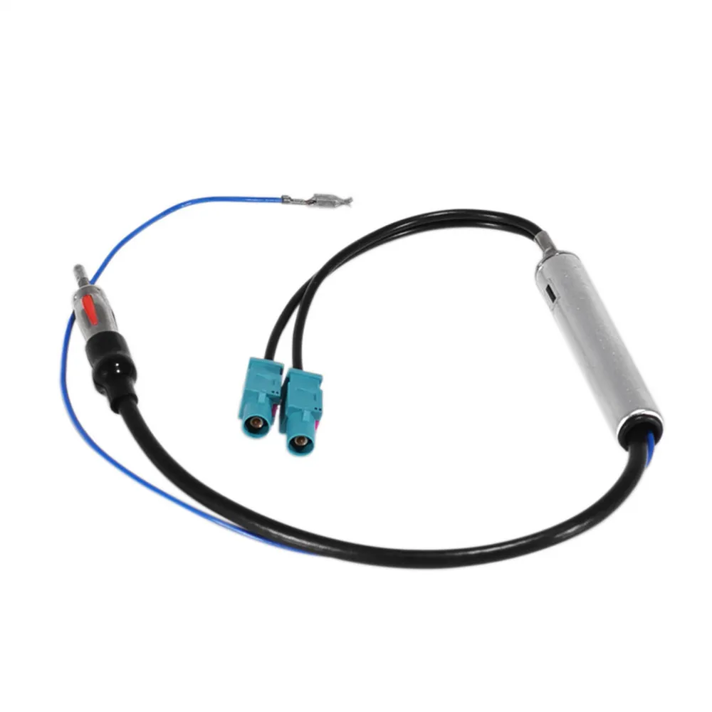 18.1\'\' Car Special Radio Antenna AM/FM Audio Radio Signal Amplifier Dual Fakra RF Radio Antenna Aerial Adapter For VW For Audi