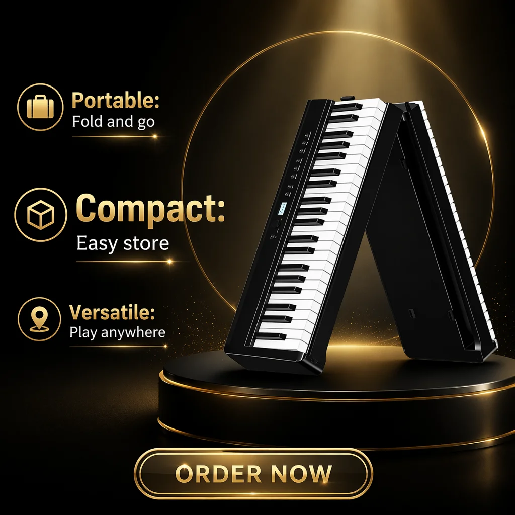 TERENCE V60 – składane, cyfrow – Digital Piano 88 Key Weighted recenzja i cena
