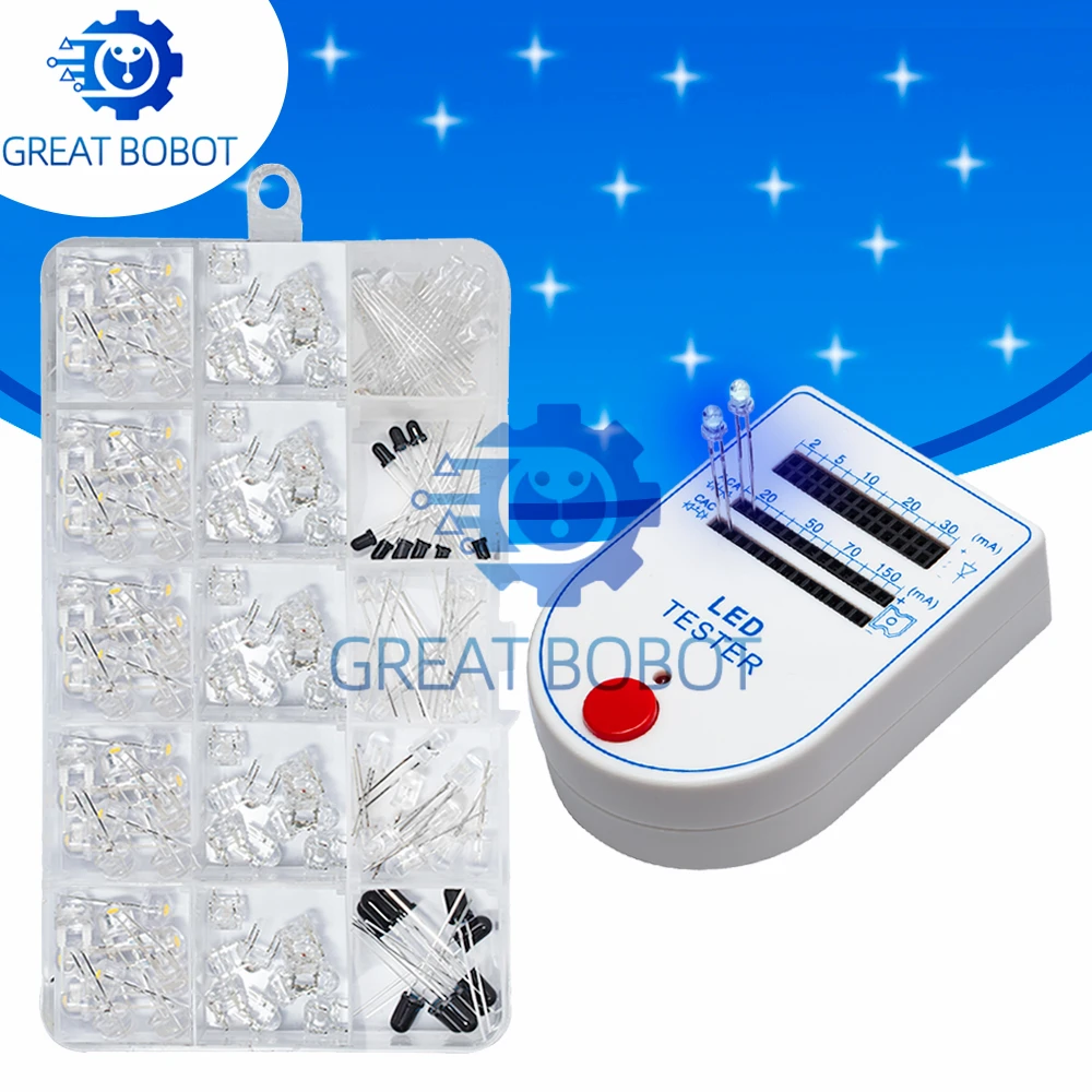 5-Channel 15-LED RGB Piranha LED Module with 5 Colors PWM & Self-Test for Arduino Electronic Projects