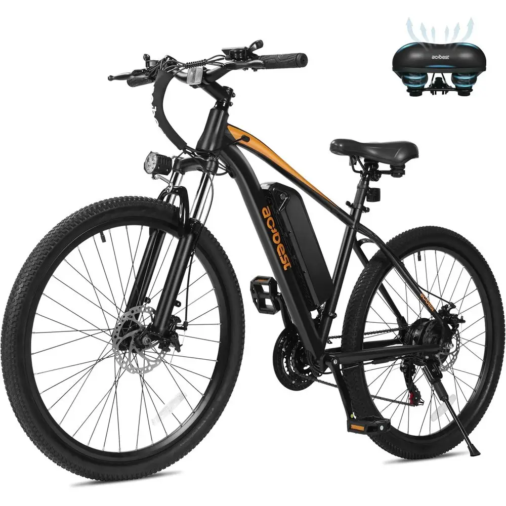 

21-Speed Electric Mountain Bike, 1200W Motor, 28MPH, 48V Removable Battery, 55-Mile Range for Outdoor & Urban Adventures