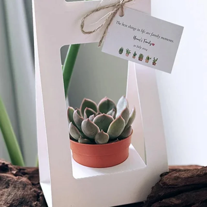 مزدوج الوجهين مقاوم للماء كرافت ورقة المحمولة سلة للزهور باقة مقبض الكرتون الإبداعية باقة عطلة هدية التفاف مربع