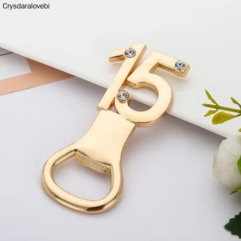 (20Pcs/lot) Event and Party Guest Gift of 15 Bottle Opener Favors for 15th anniversary favors and 15 Year Birthday Party favors