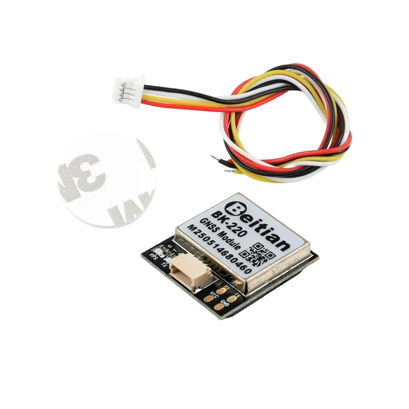 Beitian BK-220 Micro GNSS Module M9140 Chip 4-System GPS/GLONASS/BDS/Galileo، 1.5m CEP، 92Ch، كابل 1.0-4P للطائرات بدون طيار/المركبات