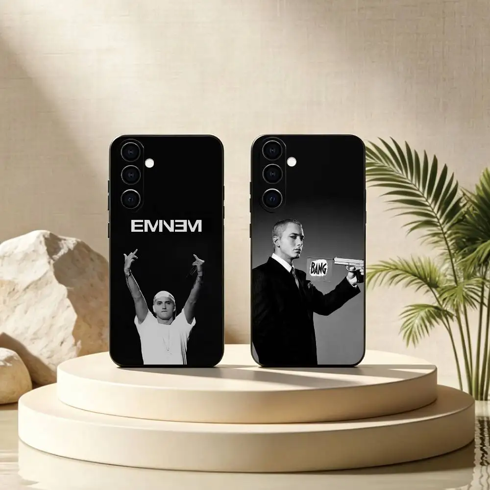 R-Rapper E-Eminem Phone Case For Samsung Galaxy A73,A72,A71,A70,A53,A52,A51,Others Soft Black Cover Gift