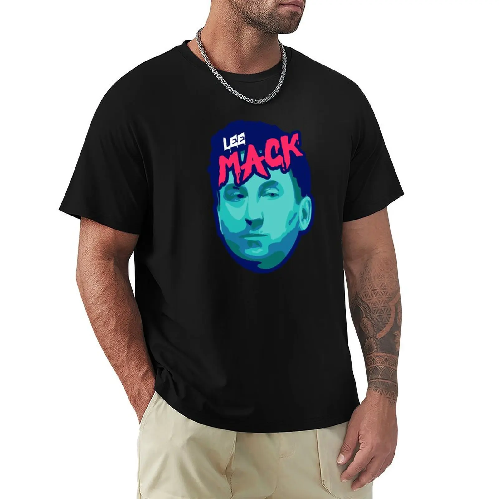 

Lee Mack T-Shirt T-shirts man plus sizes quick-drying sweat plain t shirts men