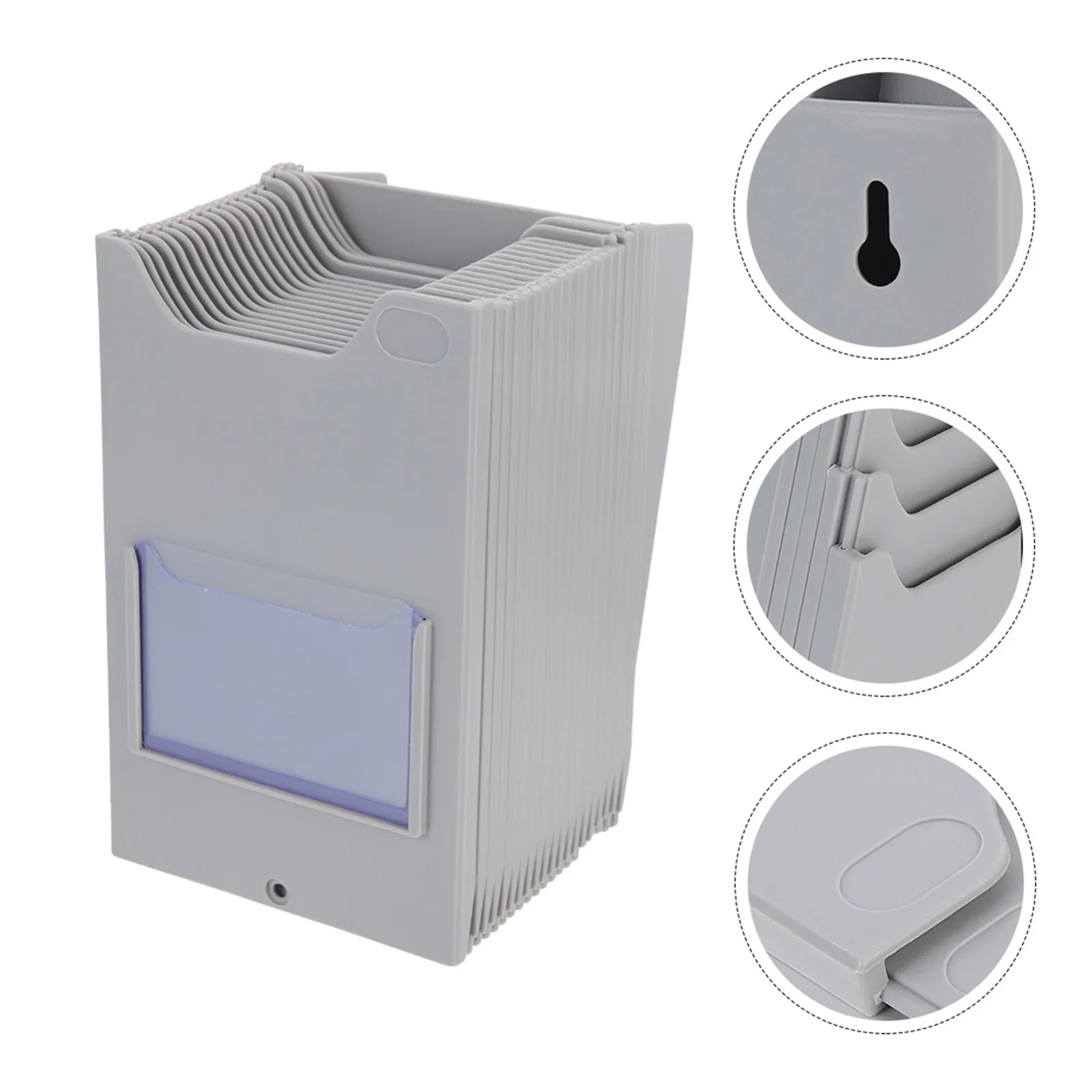 warehouse-material-card-rack-heavy-duty-plastic-time-card-holder-with-multi-grid-slots-for-attendance-cards-tags-labels-factory