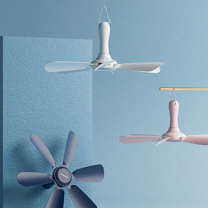 พัดลมเพดาน LED พร้อมไฟ LED พัดลมเพดานขนาดเล็กหรี่แสงได้สำหรับโรงรถห้องน้ำศึกษาห้องนอนห้องครัวใช้พัดลม