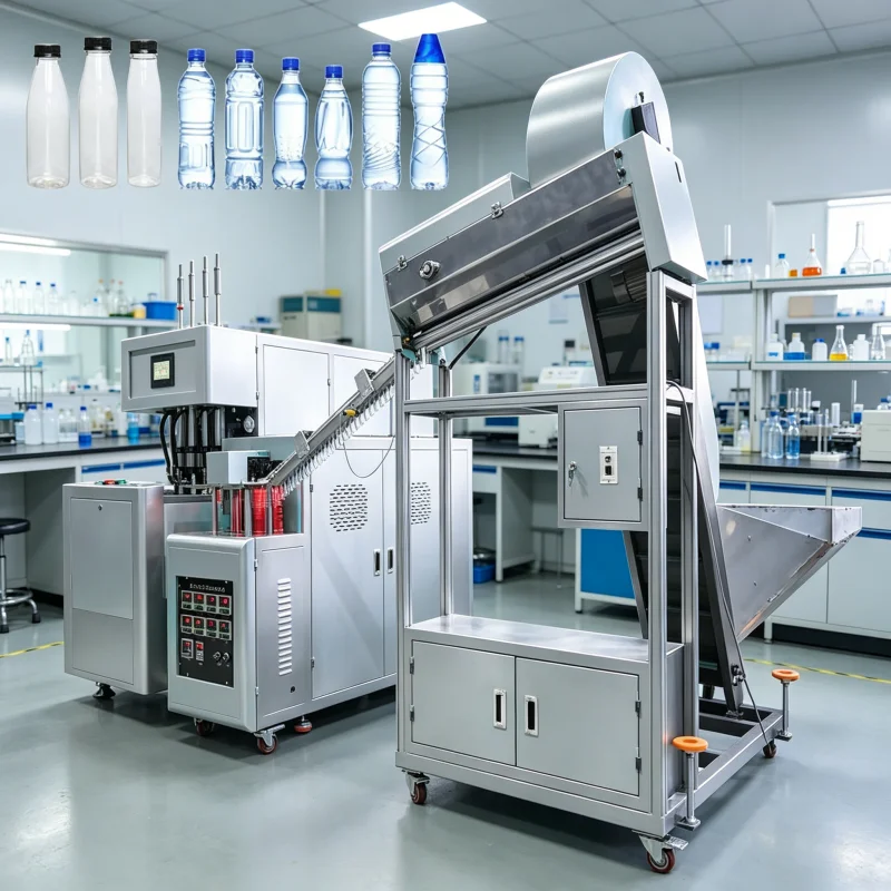 Automatic PET Bottle Maker For Liquid Detergent Container Manufacturing High Speed Linear Blow Molding Machine Equipment