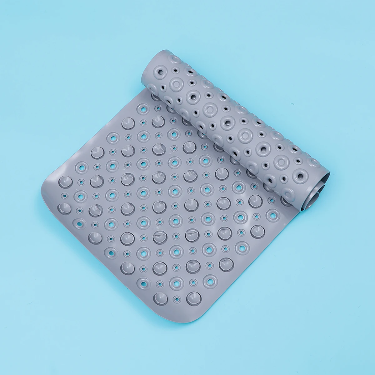

Non-slip Floor Mat Bath for Tub Shower Mats inside Washable Kids Grey Bathroom Rug Carpet