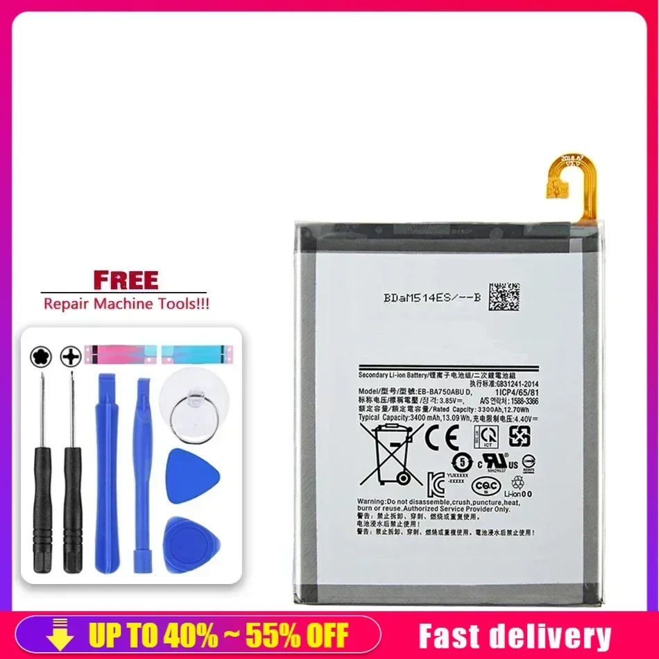 Battery EB-BA750ABU For Samsung GALAXY A10 A7 2018 A105F A730 X SM-A750F SM-A730X For Galaxy A8S A750f G8870 M10 F M10F