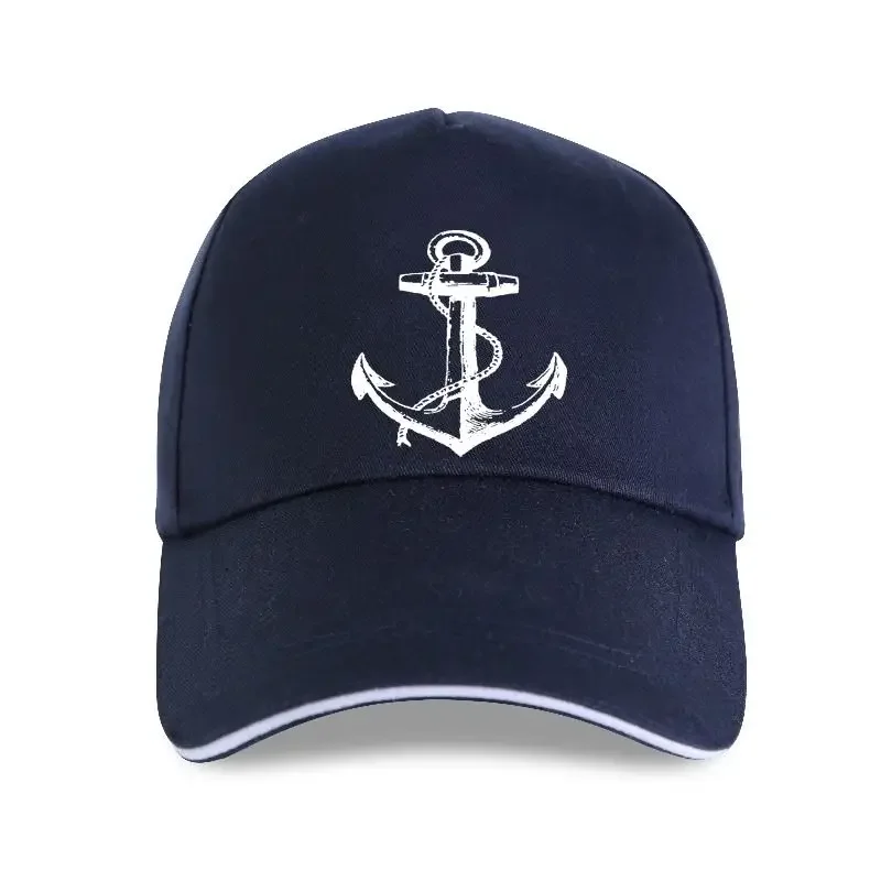 New Icustomworld Anchor Baseball cap White Nautical Anchor Marine Fashion Men Adult Slim Fit S-3xl Summer Men