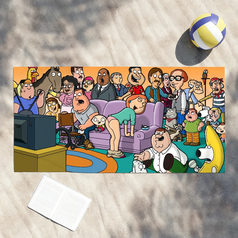 

Полотенце с рисунком F-Family G-Guy для душа, сауны, путешествий, спа, быстросохнущие аксессуары для спортзала, мягкие большие пляжные полотенца