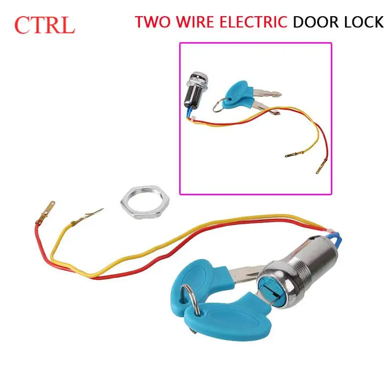 2 Wire Key Ignition Switch Locking Keys Lock For Electric Scooter ATV Moped Kart Ignition Switch Ignition Switch