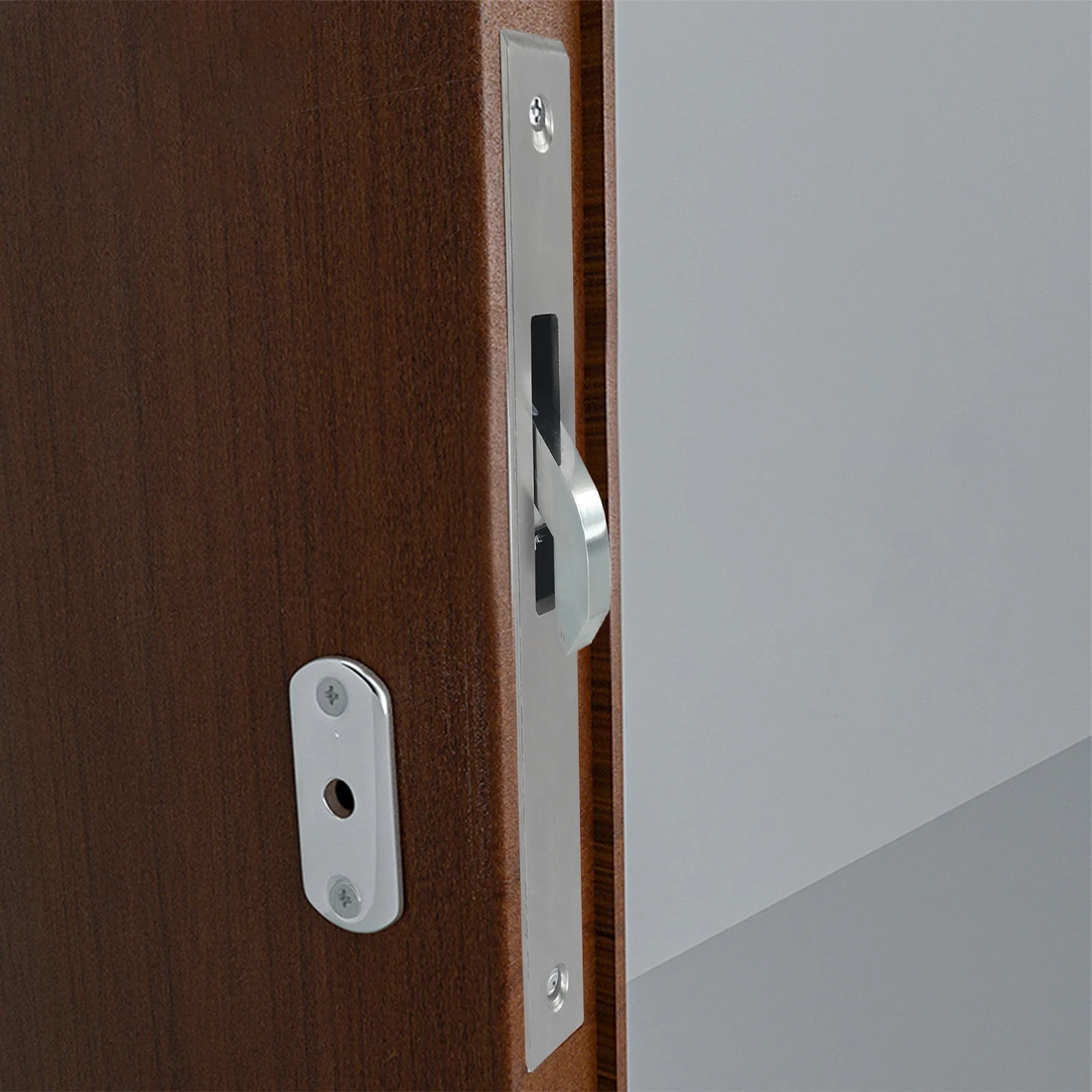 Narrow Stile Sliding Door Lock Anti-Theft Sliding Door Lock Convenient Locking Mechanism Crossed Keys Hardware