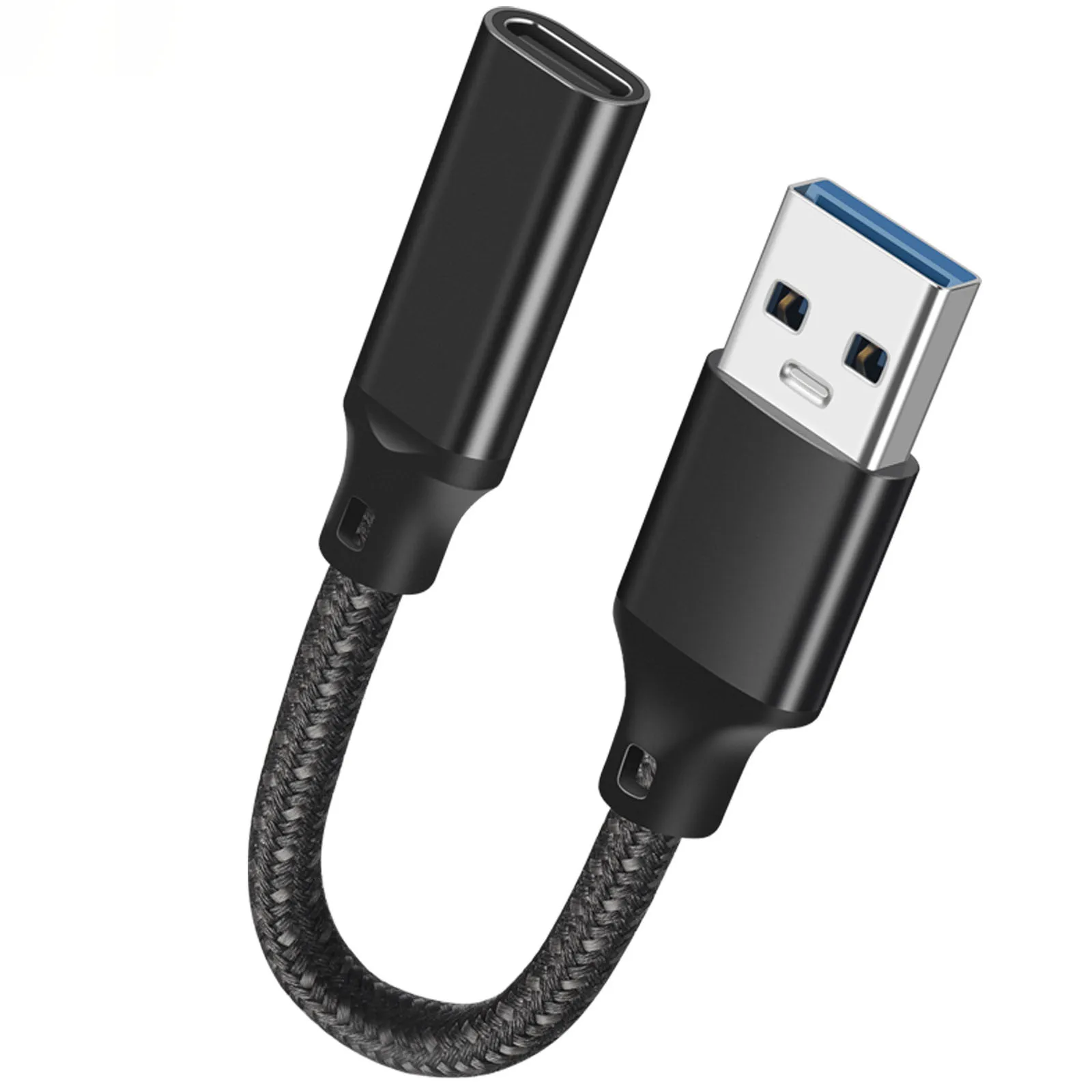 USB ذكر إلى Type-C شاحن أنثي مزدوج الوجهين 10Gbps عالية السرعة نقل البيانات تمديد كابل Usb 3.2A إلى C محول