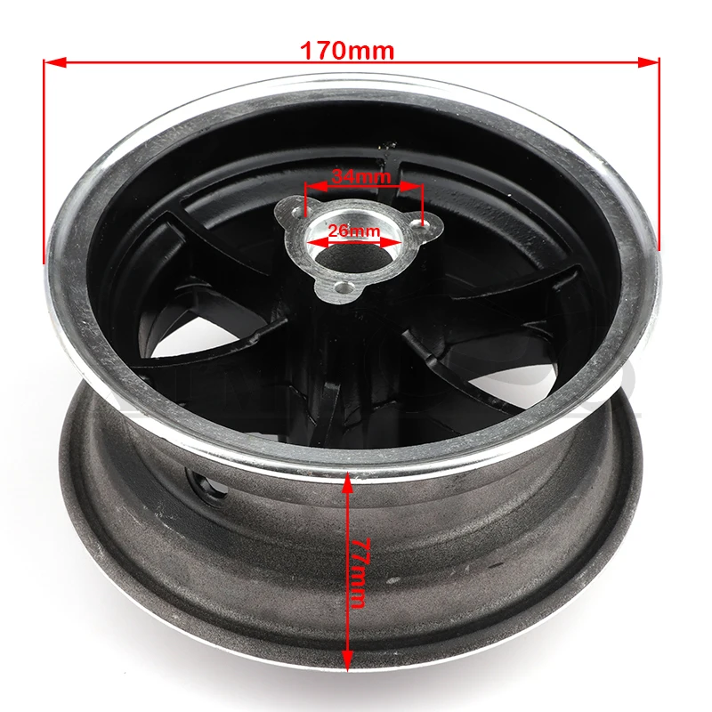 

6 Inch Alloy Wheel Rims for ATV Go Kart 15x6 00 6 Tires Front Wheel Hub Upgrade Durable Vacuum Tire Fit 4 Wheel Utility Vehicles