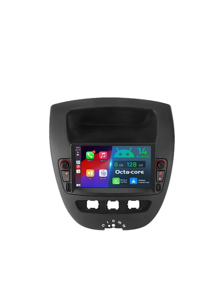 Junsun 7 "Wireless Carplay Android Auto Auto Radio für Peugeot 107 Citroen C1 Toyota aygo 2005-2014 stereo GPS Multimedia Player