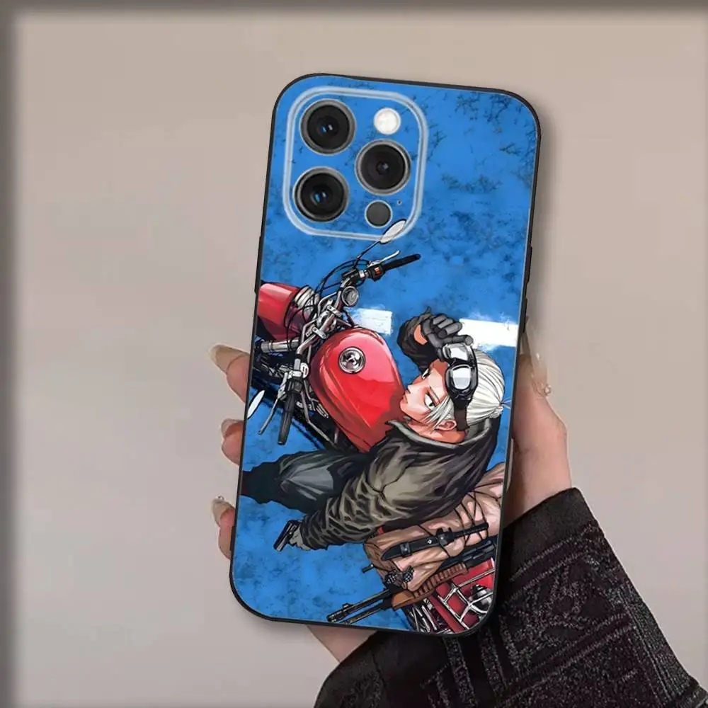 Sakamoto-os Anime D-Day Handyhülle für iPhone 17,16,15,14,13,12,11,Pro,Max,Plus,Air,X,XS,XR,SE,8,7,Mini,Soft Black Funda