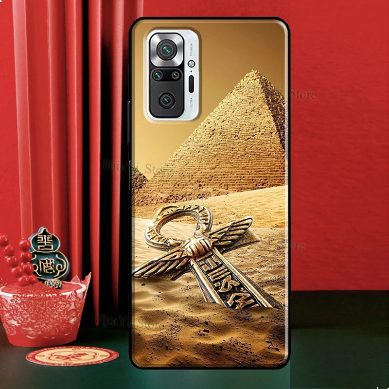 Egyptian Hieroglyphics Symbols Case For Xiaomi Redmi Note 12 Pro 11 9 8 10 Pro 9S 10S 11S 12S Redmi 12C 9C 10A 10C Cover