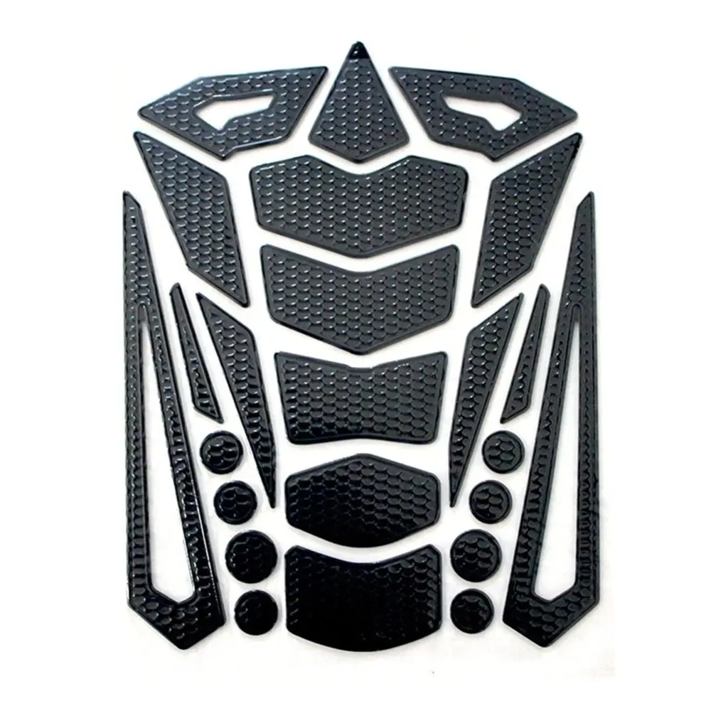 Universal Car Decoration Protector Pad Motorcycle Fuel Tank Stickers Coloful Edge Modification Accessories 3D Fish Bone Decals