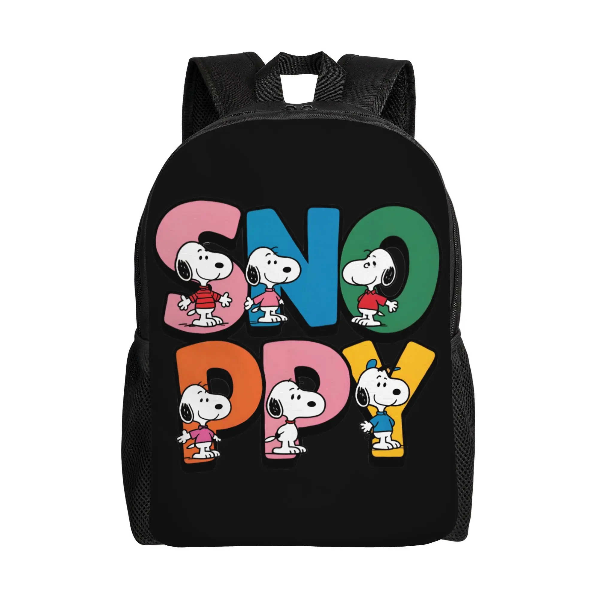 S-Snoopies Travel Backpack Women Men School Laptop Bookbag Manga College Student Daypack Bags