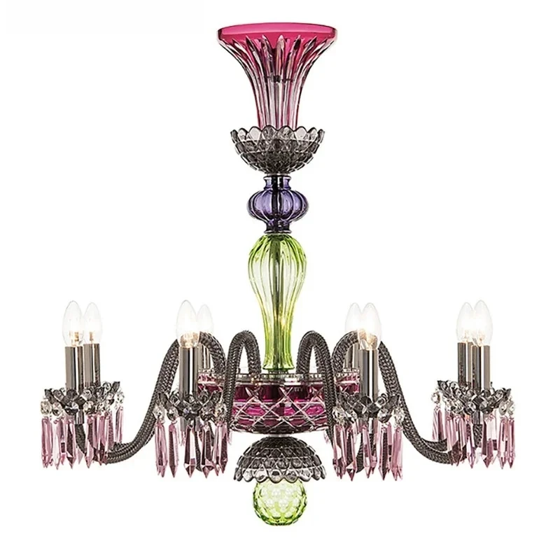 

St Louis Crystal Chandelier Lighting For Living Room Gold Hanging Lamp For Dining Room Hall Lobby Kitchen Island Hanging Light