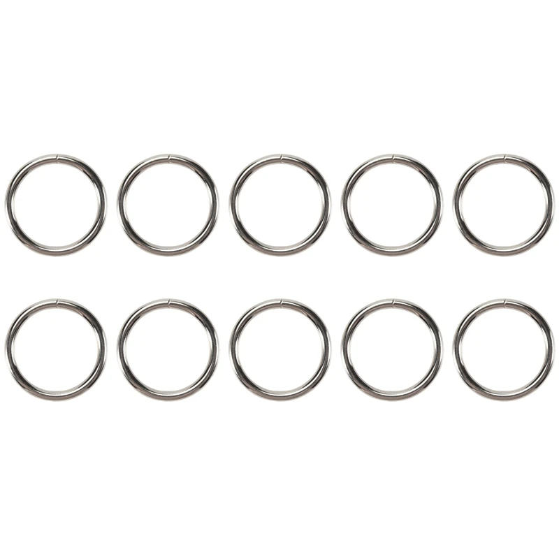 【Popular】Metal Macrame Rings 2 Inch For Macrame Plant Hangers Macrame Kit 10 Pack Metal O Rings Buckle For Macrame Craft Ring