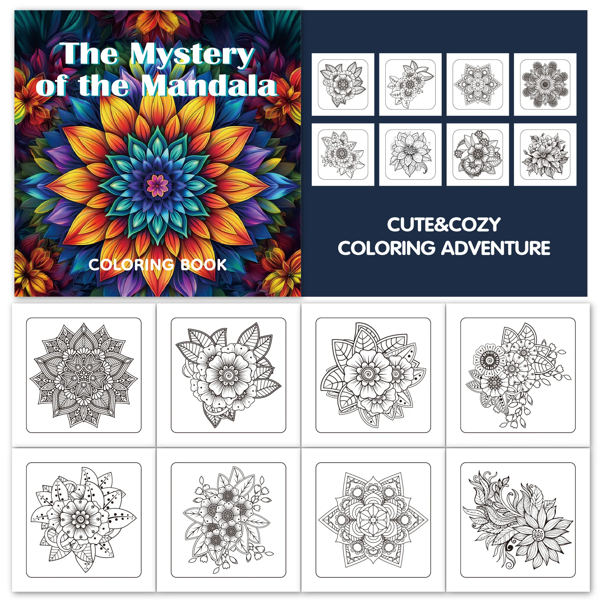 24 Sheets/Book Datura Decompression Coloring Books Adults Books To Color Adult Coloring Books Cozy Coloring Book Adult Coloring