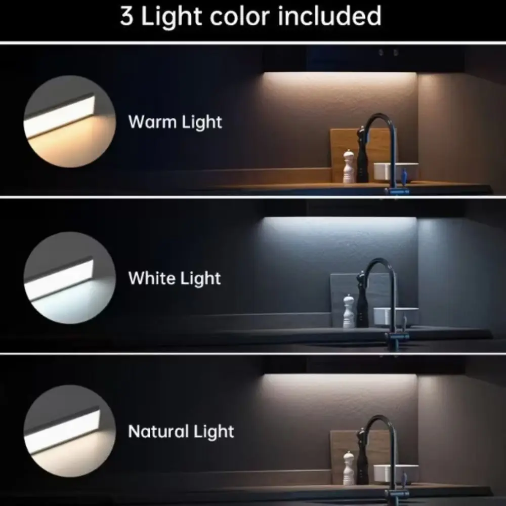 Ultra Thin LED Motion Sensor Cabinet Light Closet Light Light up when people come Motion Sensor Light Wireless Side illumination