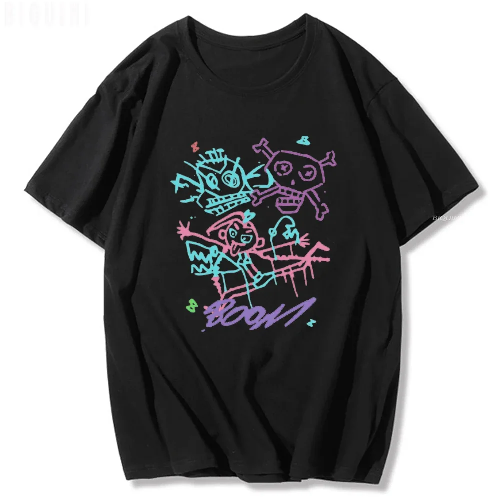 Jinx Arcane Monkey T Shirt Anime Cosplay Tees Women Men Aesthetic Print Summer Streetwear Short Sleeve Shirts Fans Gift Tshirt