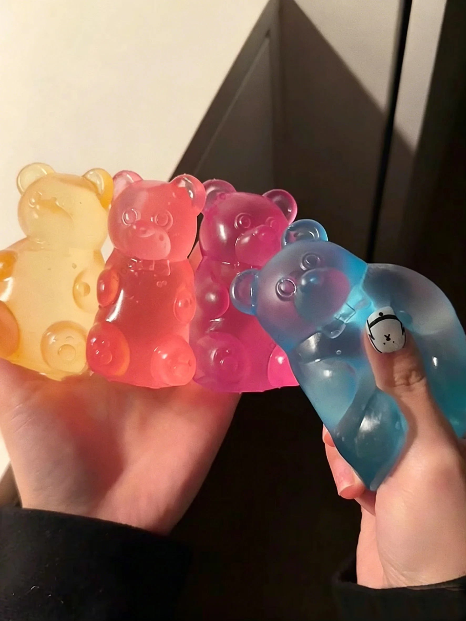 Juguete Antiestrés de Gomitas de Colores, Caramelos de Goma, Juguete Relajante para Manos, Dulces de Goma para Todas las Edades, Alivio del Estrés