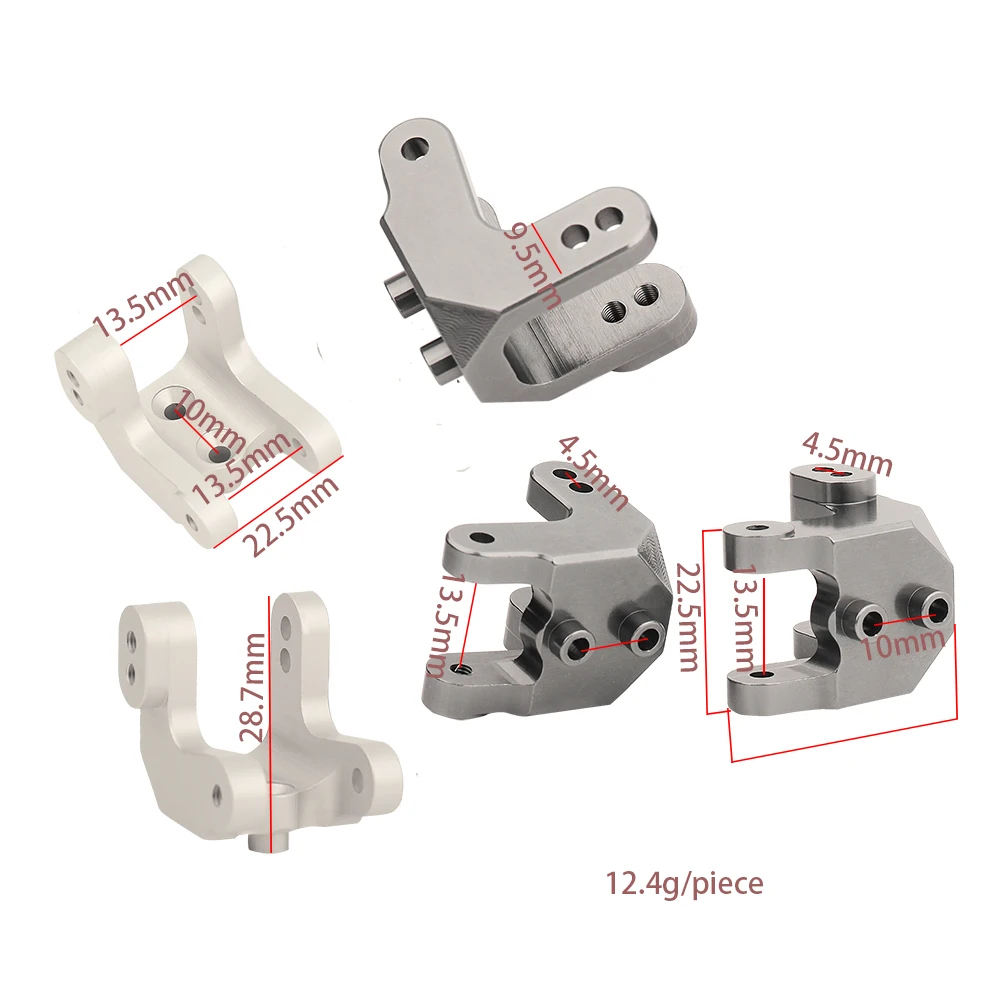 Aluminum Upper Shock Mounts 29.2g for 1/8 LMT RC Monster Truck, Alloy Upgrade Shock Fixing Bracket Replacement Parts