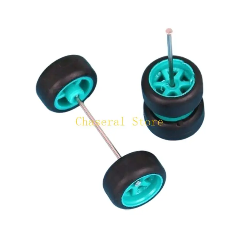 E7CE 4 Sostituzione 1/64 Ruote Auto auto Controllo Assi metallo per progetti fai -da -te per ragazzi