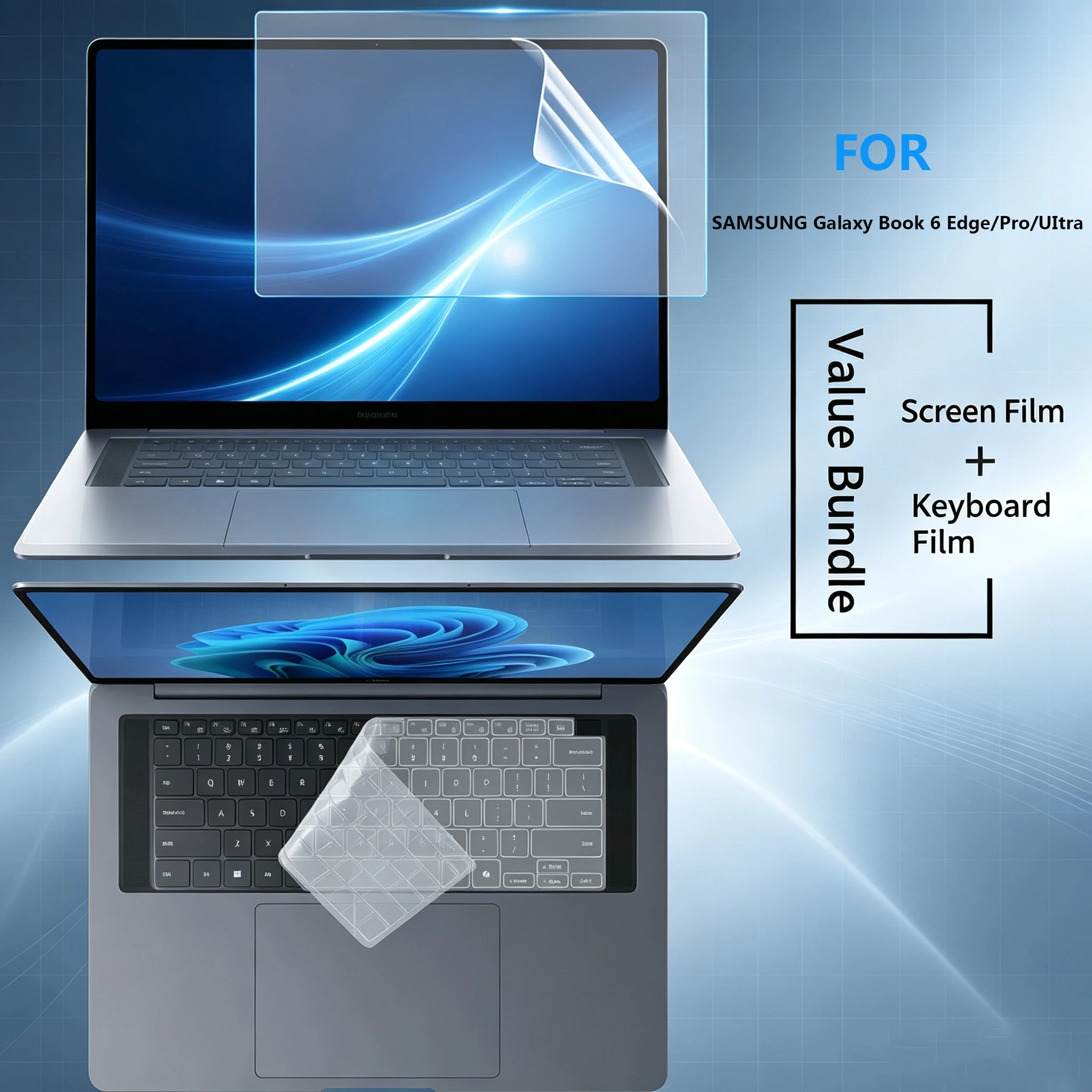 For Samsung Galaxy Book6 Ultra NP960UJH/960UJG Notebook Keyboard Film HD Anti-Blu-ray Screen Protection Film Privacy Film