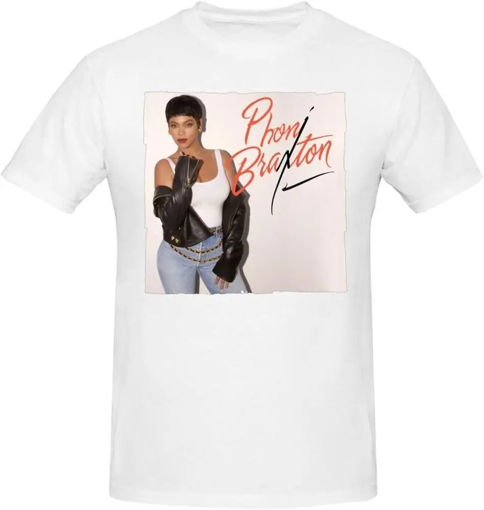 Toni Music Braxton Short Sleeve T-Shirt Classic Crew Neck Casual