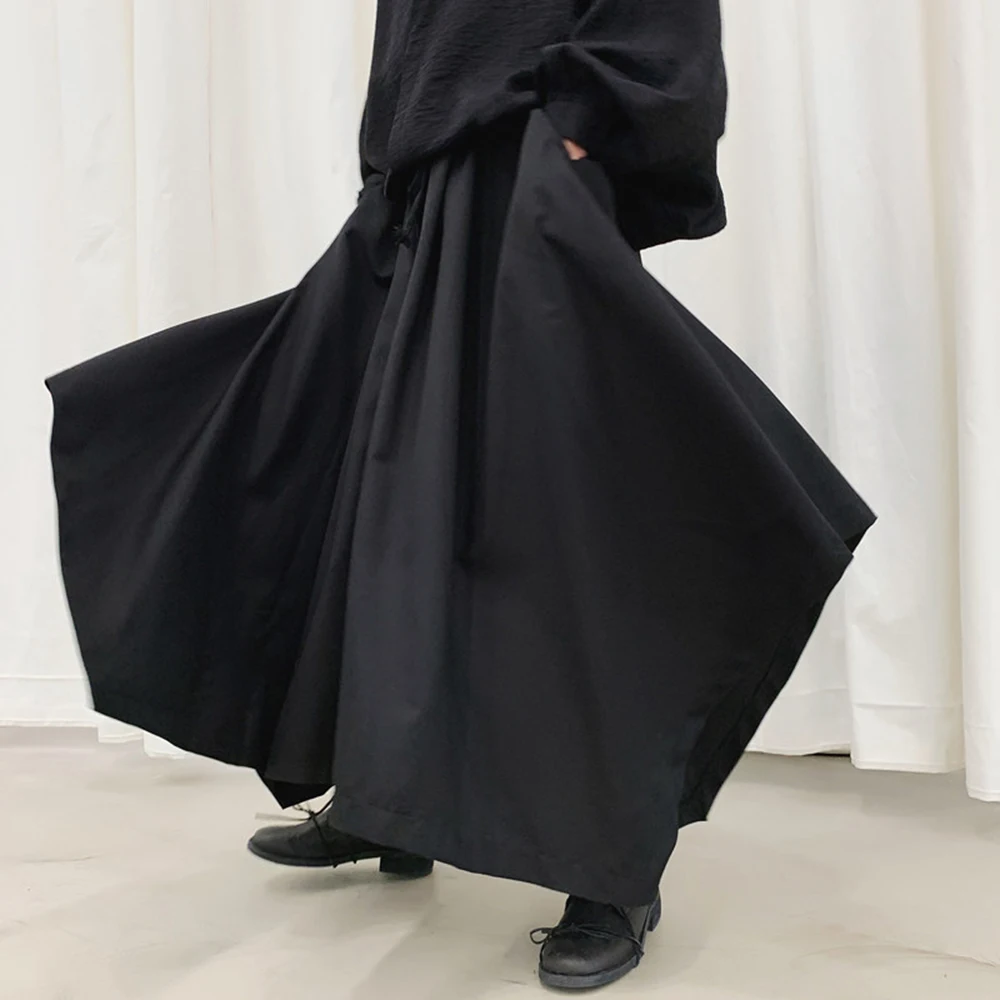 Y2k Irregular Dark Harajuku Low Cross Skirt Pants Genderless Streetwear Nightclub Fashion Youthful Niche Style Unisex 2026 New