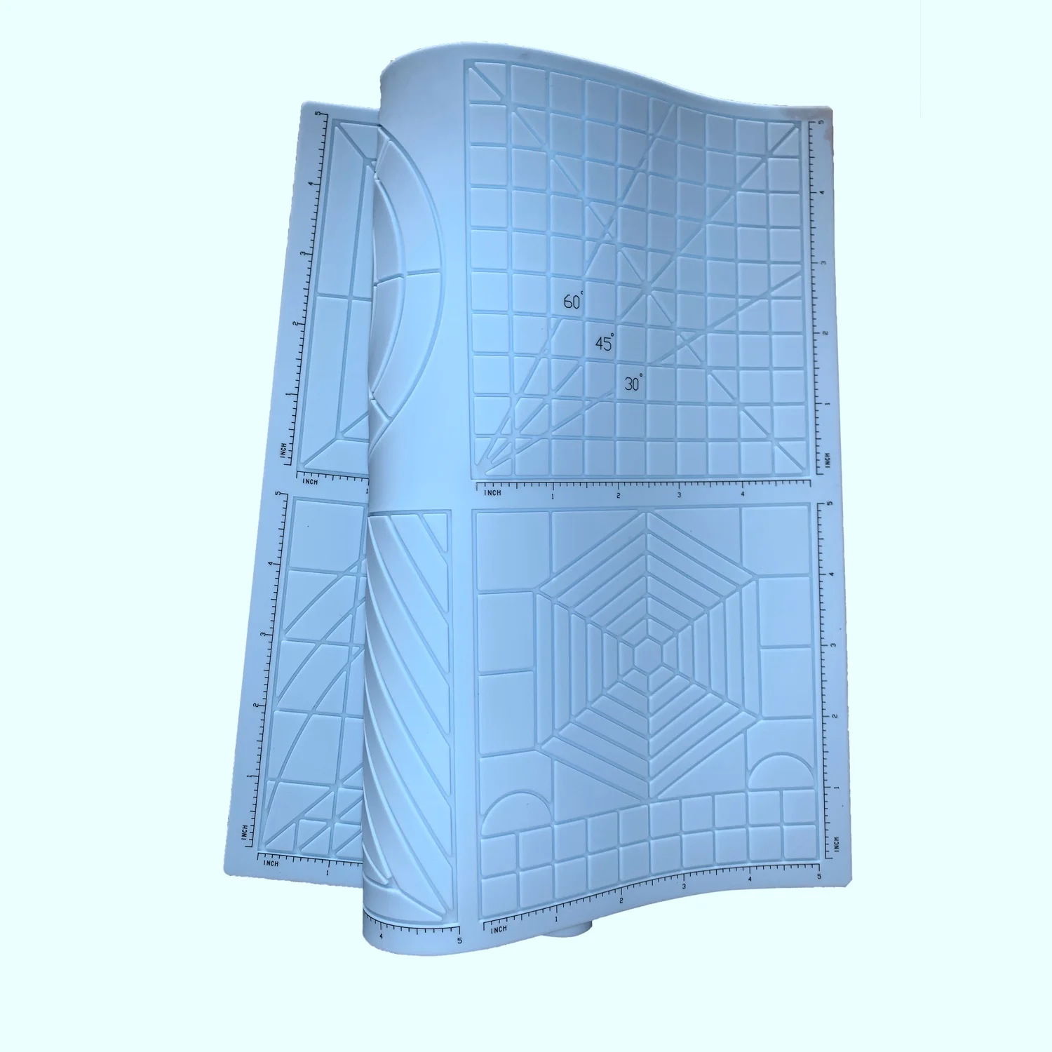 SR-قالب قلم طباعة ثلاثي الأبعاد متعدد الأغراض، حصيرة سيليكون ناعمة، قوالب رسم ثلاثية الأبعاد، لوحة نسخ مع أكشاك الأصابع