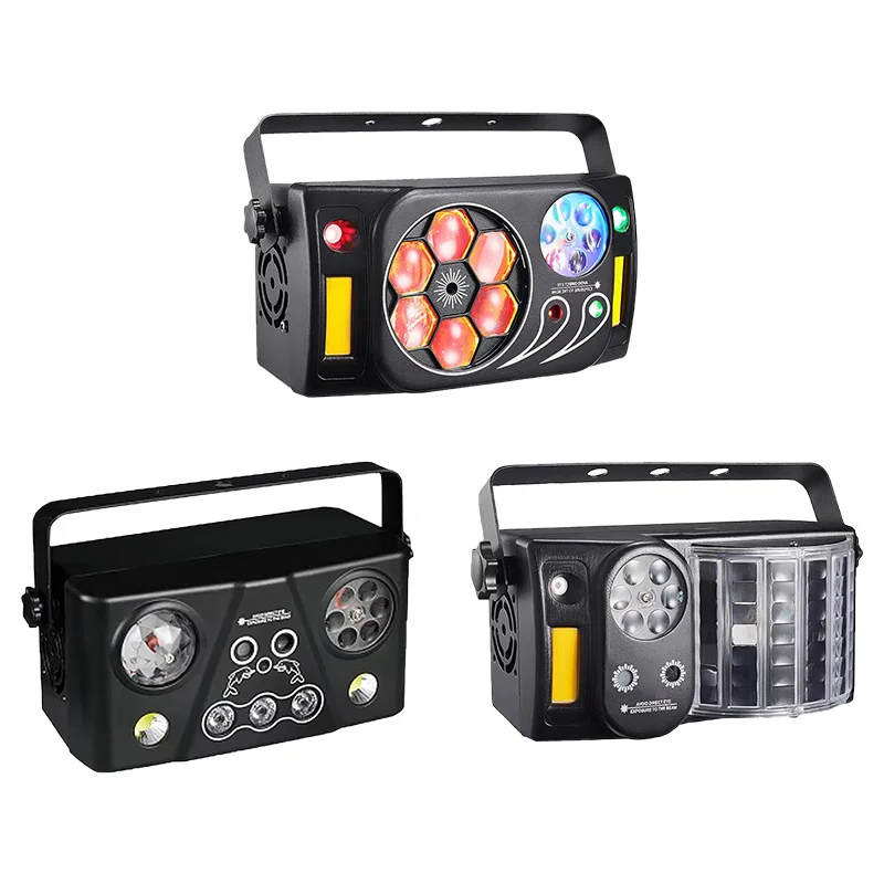 

Пульт дистанционного управления DMX512 5IN1 с масляным эффектом, светодиодный стробоскоп, светодиодный лазерный свет, диджейский свет, вечеринка, свадьба, КТВ, бар, сценическое световое шоу