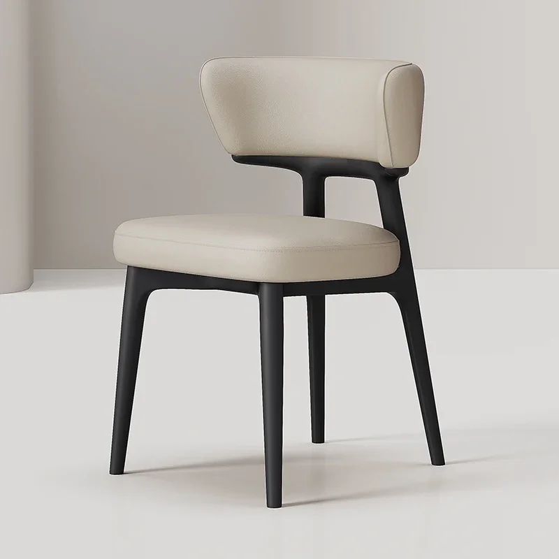 Dining Chairs Scandinavian Solid Wood Chair Small Backrest Kitchen Love Patio Nordic Relaxing Sillas Para Comedor Outdoor image 2