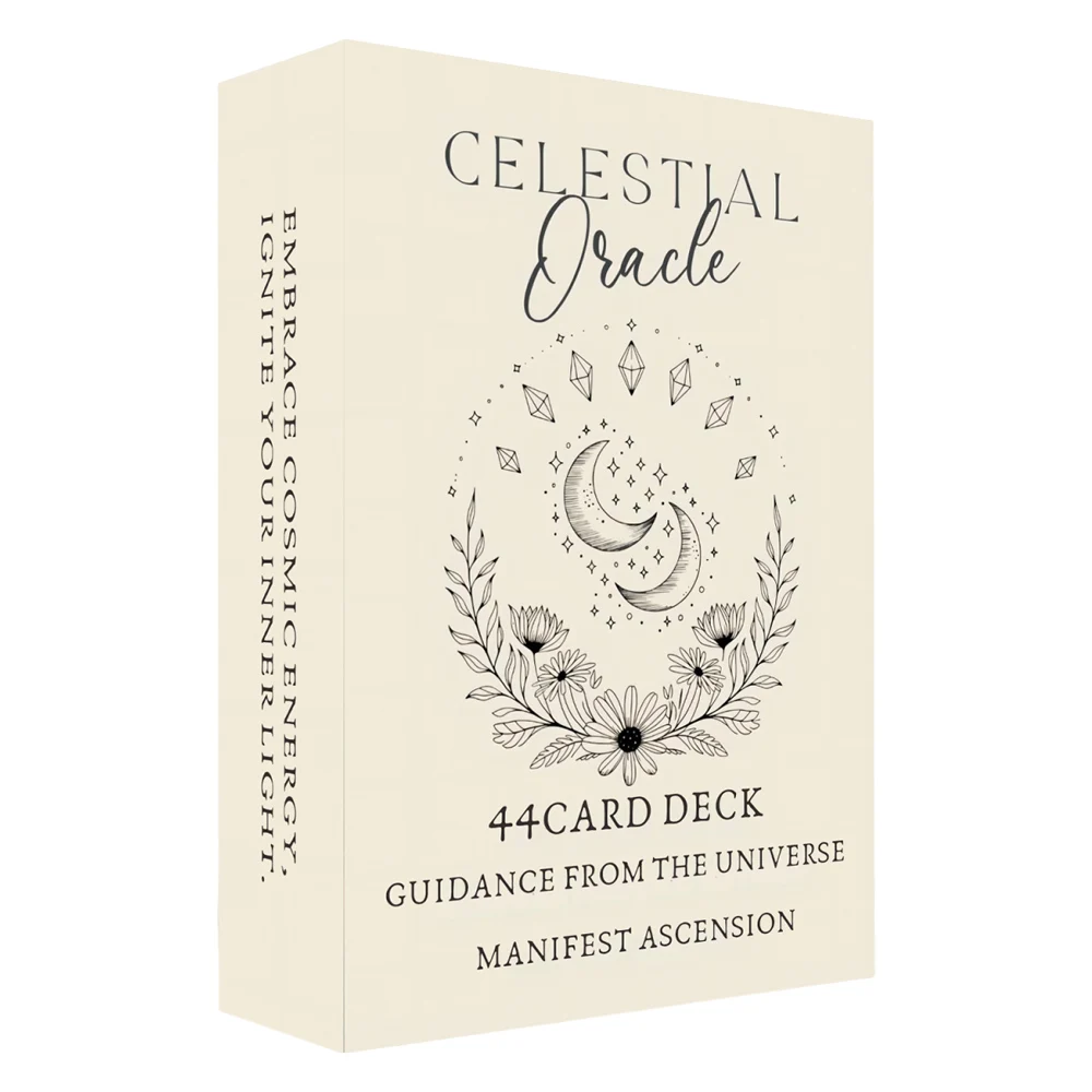 44 Card Deck, 13x8 Celestial Oracle Cards, Cosmic Guidance for Ultimate Personal Growth, Card Game for Inspiration