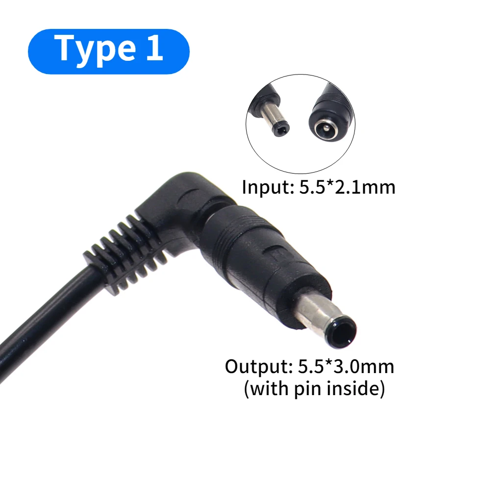 5Pcs DC 5.5 X 2.1mm Female to 5.5 x 3.0mm Male Converter Power Plug Charger Adapter for Samsung Laptop Adapter DC Output Jack