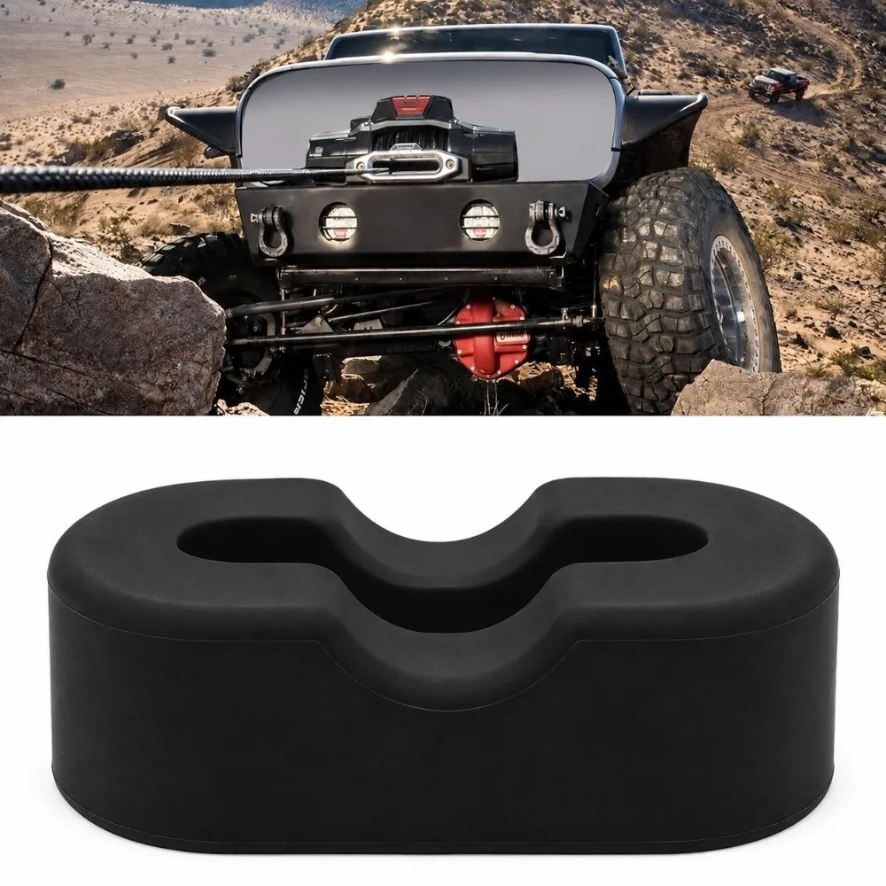 High Toughness Winch Hook Isolator 9500 Lbs Capacity Prevent Rattling Rubber Hook Block Rattling Prevention Block For Winches