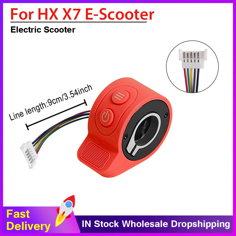 Electric Scooter Finger Throttle Accelerator For HX X7 Speed Controller Throttle Knob Assembly Parts Scooter Accessories