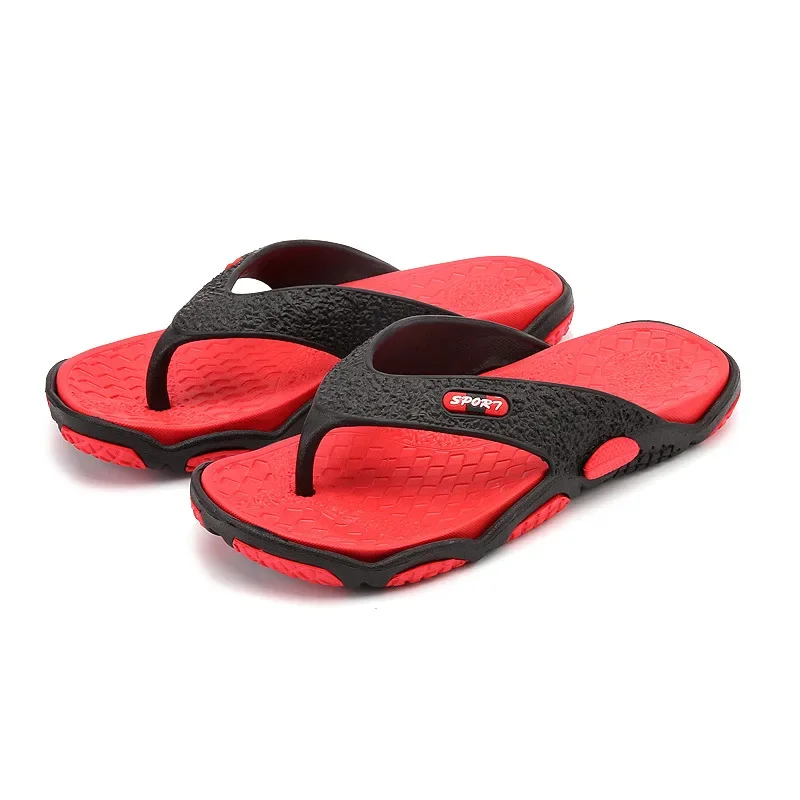 Sandales et pantoufles d\'été coordonnantes pour hommes, tongs de plage