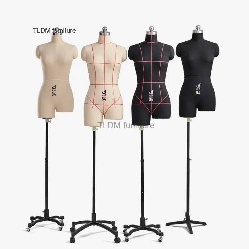 

Professional Mannequin for Women's Clothing Design Auxiliary Model Female Dressmaker Mannequins Bust Dress Form Stand Metal Base